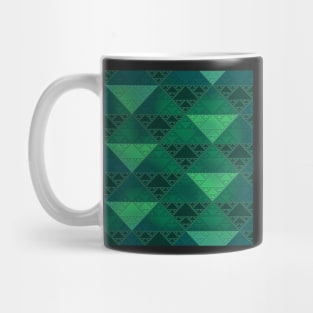 sierpinski triangles - jade Mug